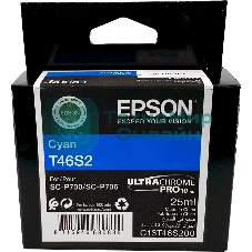 Картридж струйный голубой Epson T46S2 для SC-P700