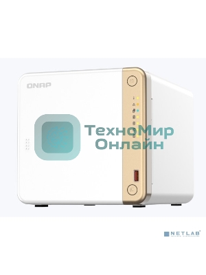 Сетевое хранилище NAS Qnap Original TS-462-4G 4-bay настольный Celeron N4505