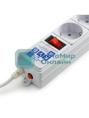 Сетевой фильтр Powercube SPG-B-10-WHITE 3 м, 5 розеток, белый, коробка