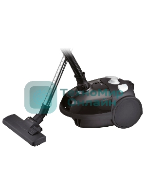 Пылесос Centek CT-2514 черный, 380/2100 Вт, уборка сухая, пылесборник мешок 2.5 л