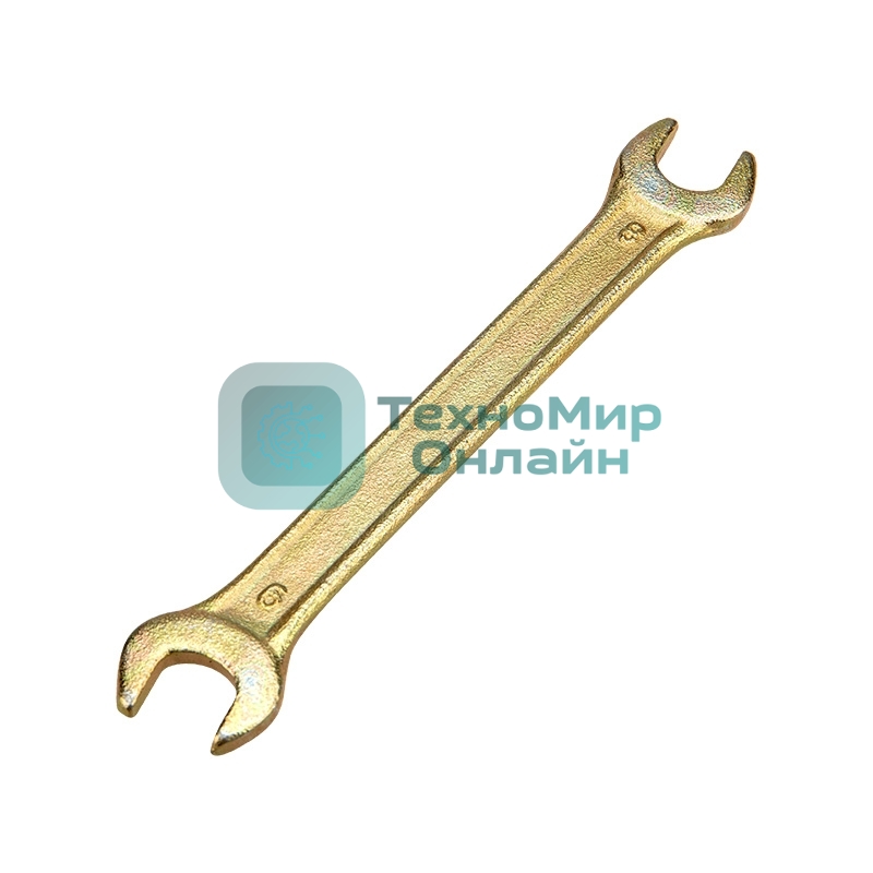 Ключ гаечный рожковый Rexant 8х9 мм, желтый цинк