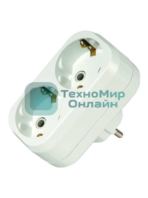 Разветвитель Makel 2 гнезда с заземлением 16 А
