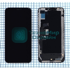 Дисплей для Apple iPhone XS MAX в сборе с тачскрином (OLED HE) черный