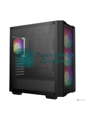 Компьютерный корпус Deepcool CC560 MESH V2 черный без БП ATX 4x120мм 5x140мм 2xUSB 3.0 audio bott PSU