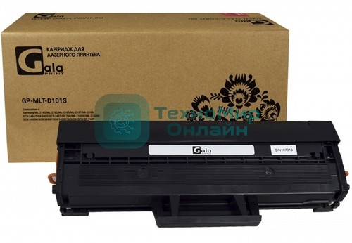Картридж GP-MLT-D101S для принтеров Samsung ML-2160/ML-2162/ML-2165/ML-2167/ML-2168/SCX-3400/SCX-3405/SCX-3407/SF-760/ML-2165W/ML-2168W/SCX-3405W/SCX-3400F/SCX-3405F/SCX-3405FW/SF-760P 2 шт 1500 копий GalaPrint