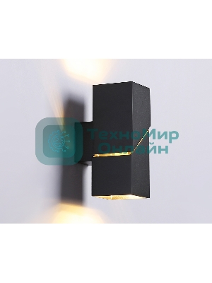 Настенный светильник со сменной лампой Ambrella light FW2475 BK черный G9 max 40W 155*60*90