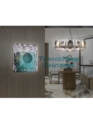 Настенный светодиодный светильник Ambrella light LH31037 GR/SM серый/дымчатый 6W 3000K 150*150*85