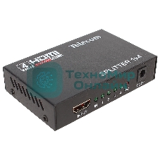 Разветвитель HDMI 1=>4 Telecom TTS5020, каскадируемый, 1.4v+3D