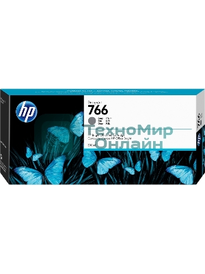 Картридж лазерный HP 766 для HP DesignJet XL 3600 MFP, 300 мл, серый