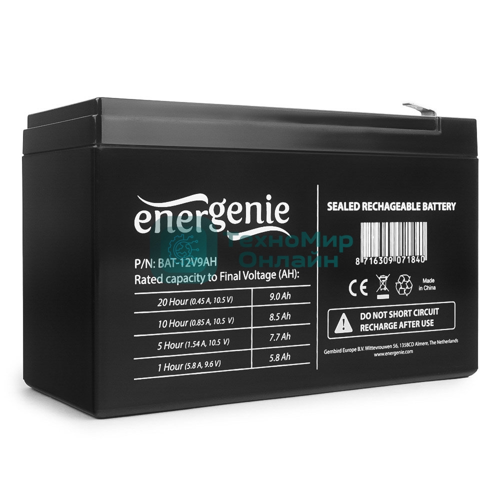 Батарея для ИБП Gembird/Energenie BAT-12V9AH