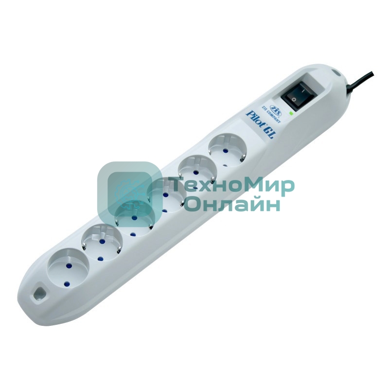 Сетевой фильтр ZIS Pilot - GL 5 евро, 1 росс. 5 м