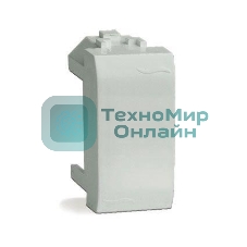 Заглушка BRAVA 1мод. белый ДКС 76616B