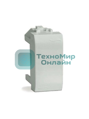 Заглушка BRAVA 1мод. белый ДКС 76616B