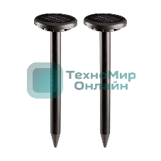 Набор ультразвуковых отпугивателей кротов Rexant на солнечной батарее (R30*2 черный)