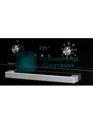 Духовой шкаф электрический Weissgauff EOY 451 PDB черный, встраиваемый