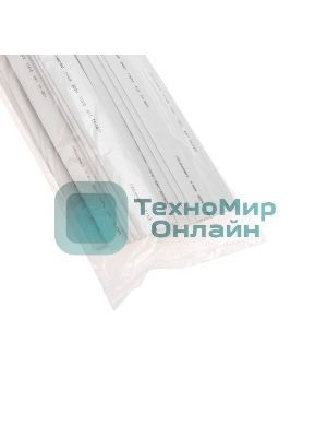 Трубка термоусаживаемая PROconnect ТУТ 18,0/9,0мм, белая, упаковка 50 шт. по 1м,