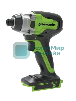 Винтоверт ударный аккумуляторный GreenWorks GD24ID3, 24V, бесщеточный, без АКБ и ЗУ (3802807)