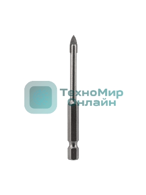 Сверло по стеклу и керамике Kranz 5 мм, 2 грани, шестигранный хвостовик