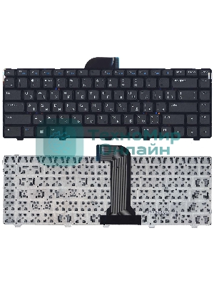 Клавиатура для ноутбука Dell Inspiron 14 3421 14R 5421 черная с рамкой