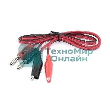 Набор проводов с крокодилами 2шт. для лабораторных блоков питания