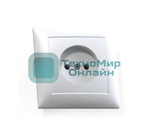 Розетка Кунцево-Электро 1-м СП Селена 16А IP20 РС16-369 бел.