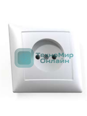 Розетка Кунцево-Электро 1-м СП Селена 16А IP20 РС16-369 бел.