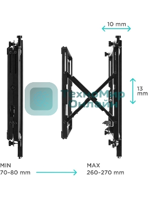 Настенное крепление ONKRON PRO7 Mдля видеостен 40”-70