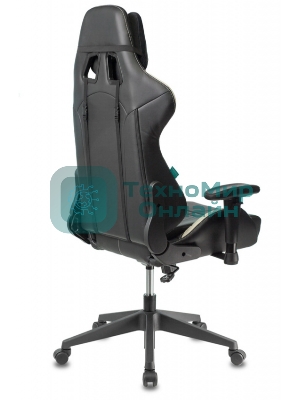 Кресло Бюрократ VIKING 5 AERO WHITE черный/белый, экокожа, 120 кг, механизм качания