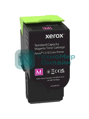 Картридж лазерный Xerox C310 пурпурный 2K (006R04362)