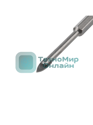 Сверло по стеклу и керамике Kranz 5 мм, 2 грани, шестигранный хвостовик