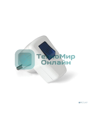 Вилка электрич. с выкл. с заземл. 16А 250В бел. UNIVersal 0056