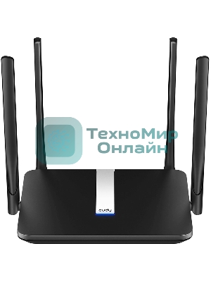 Роутер беспроводной Cudy LT500 AC1200 10/100BASE-TX/4G cat.4 черный