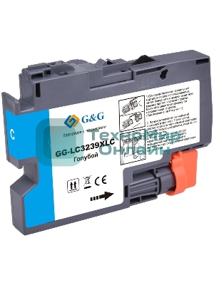 Картридж струйный G&G GG-LC3239XLC голубой (52мл) для Brother HL-J6000DW/J6100DW