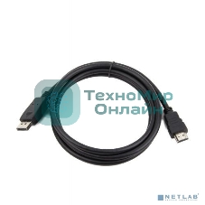 Кабель Filum Display port-HDMI 3 м., медь, черный, разъемы: Display port male- HDMI A male, пакет. FL-C-DPM-HM-3M (894193)