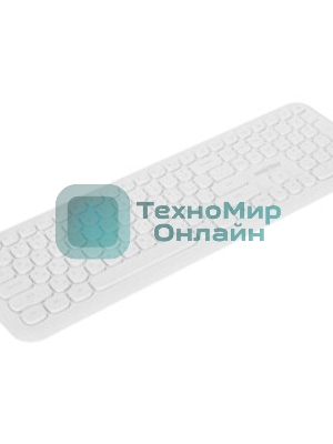Комплект клавиатура+мышь Smartbuy 666395AG беспроводной, USB, 1000 DPI, белый