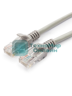 Патч-корд UTP Cablexpert cat.5e, 5м, литой, многожильный серый
