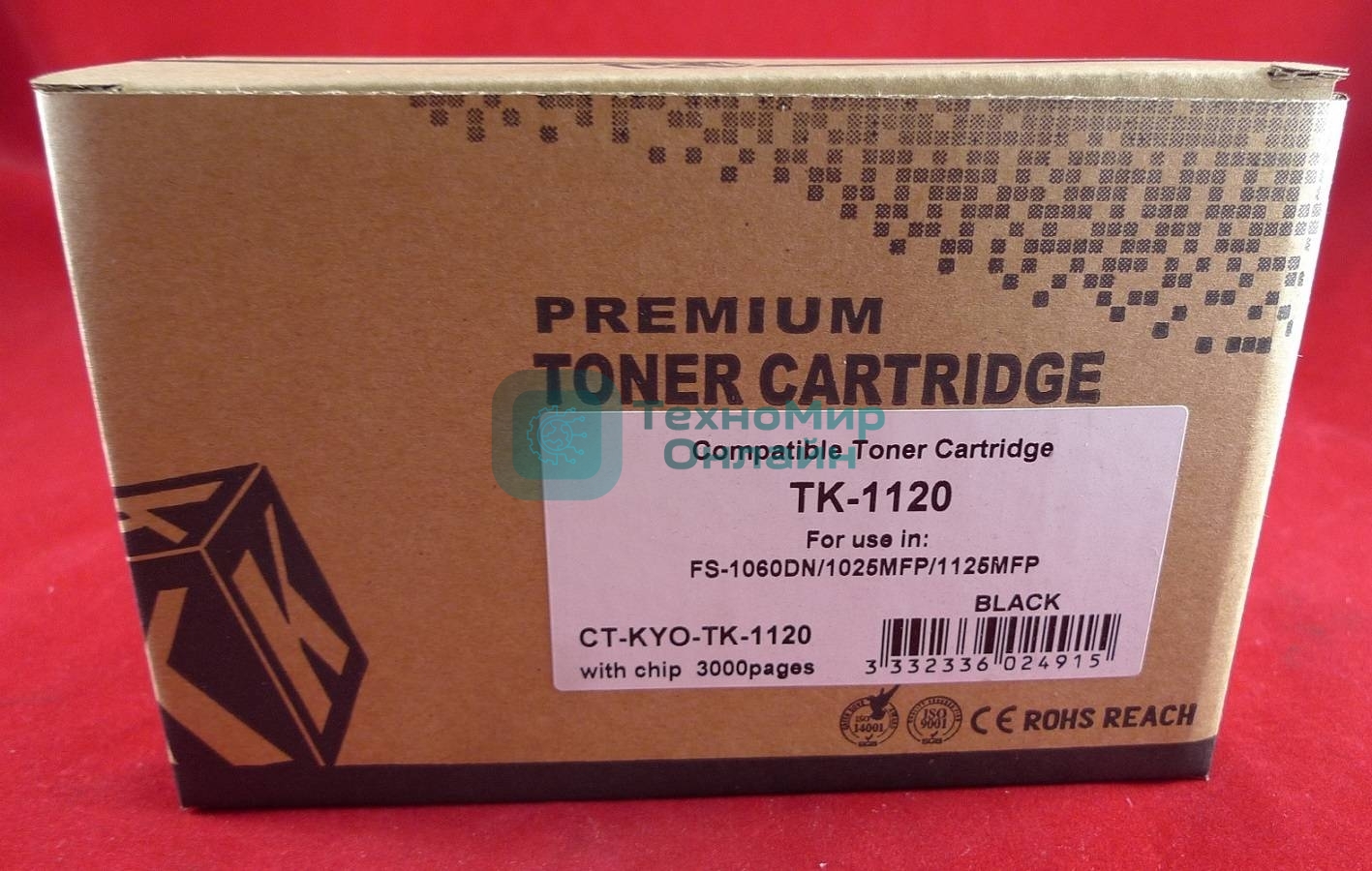 Тонер-картридж для Kyocera FS-1060DN/1025MFP/1125MFP TK-1120 3K (С ЧИПОМ) (ELP Imaging®)