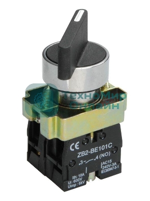 Переключатель LAY5-BJ25 на 2 полож. черный I-O дл. ручка IEK BSW70-BJ-2-K02