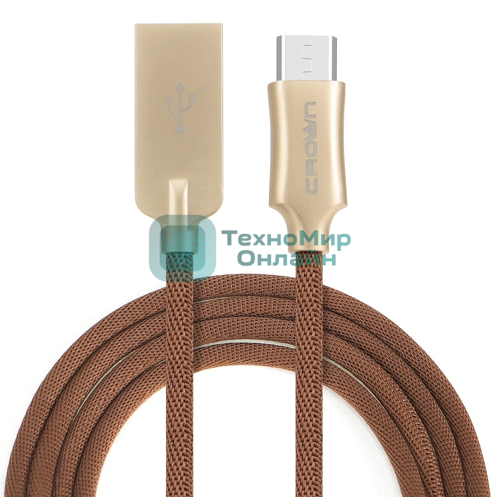 Кабель Crown USB - microUSB CMCU-3132M brown