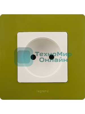 Розетка 2К винты, белый ETIKA