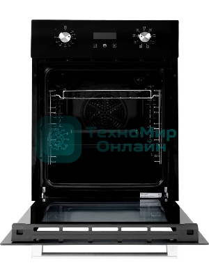 Духовой шкаф электрический Weissgauff EOY 451 PDB черный, встраиваемый