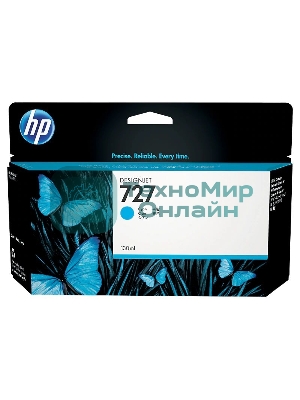 Картридж струйный HP 727 B3P19A голубой для HP DJ T920/T1500 (130мл)