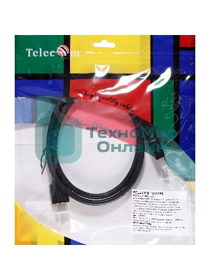Кабель HDMI 19M/M,ver. 2.1, 8K@60 Hz 1m Telecom TCG255-1M