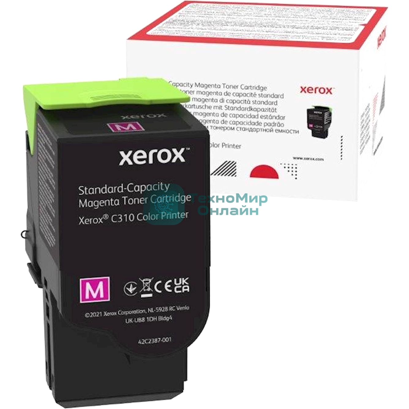 Картридж лазерный Xerox C310 пурпурный 2K (006R04362)