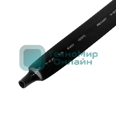 Трубка термоусаживаемая PROconnect ТУТ 15,0/7,5мм, черная, упаковка 50 шт. по 1м,