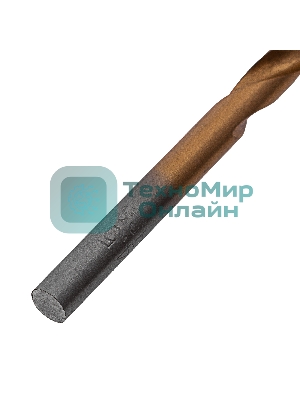 Сверло по металлу Matrix, 4,5 мм, HSS, нитридтитановое покрытие, цилиндрический хвостовик