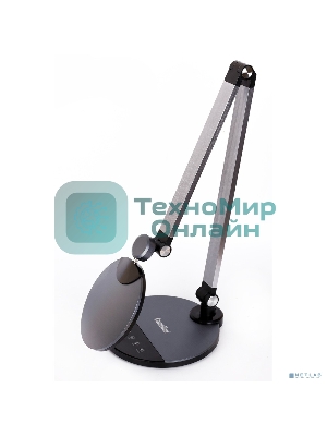 Светильник настольный Camelion KD-865 C48 черный металлик LED (10 Вт,230В,600 лм,сенс.рег.ярк и цвет.темп)