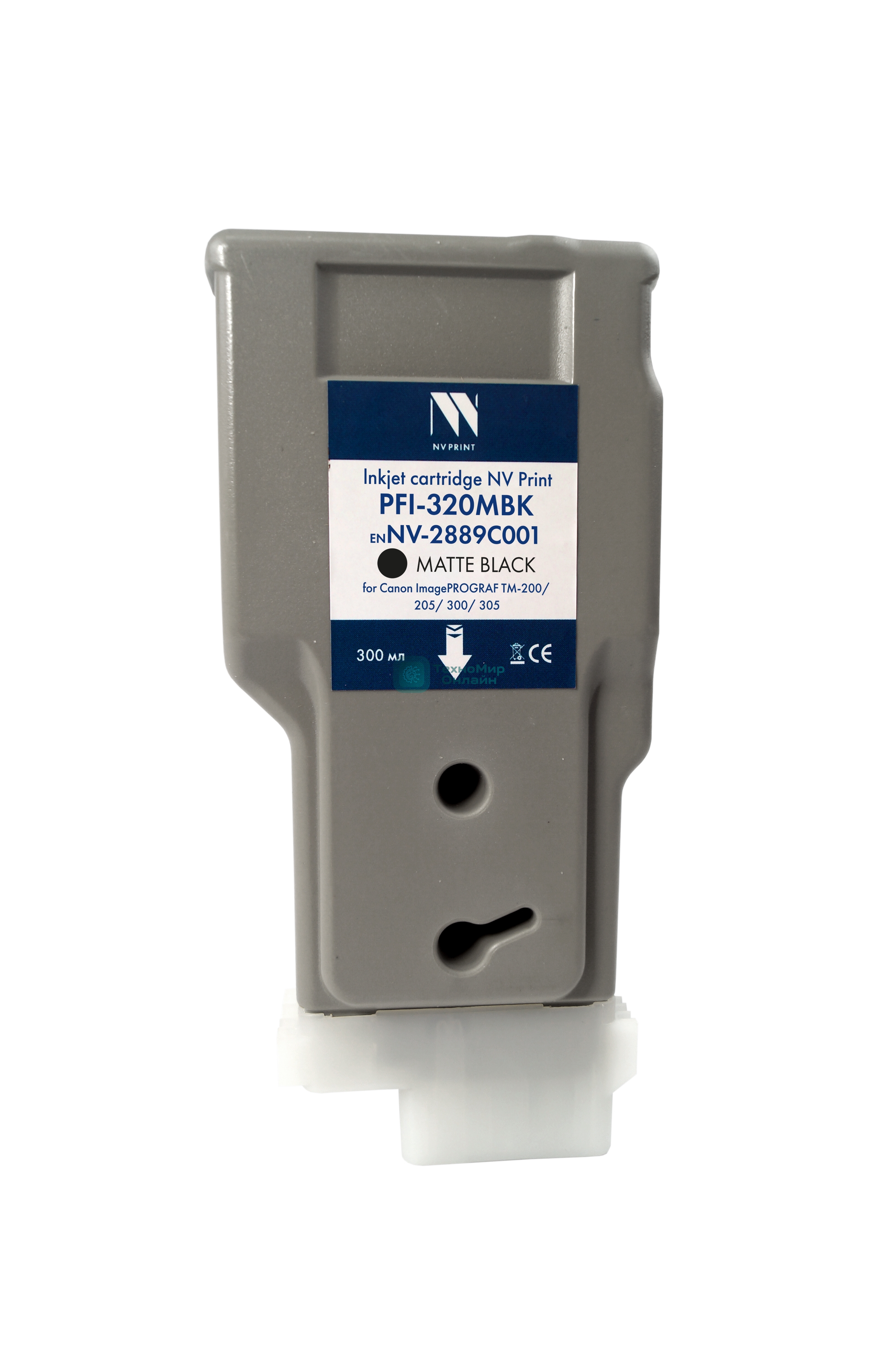 Картридж струйный NVPrint PFI-320MBK (NV-2889C001) Matte Black для Canon ImagePROGRAF TM-200/205/300/305 (300 мл) совместимый