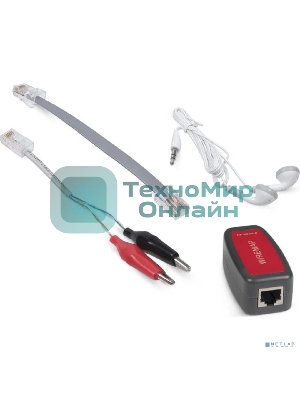 Тестер Cabeus, кабельный, с дисплеем, питание: батарейки, корпус: пластик, (CT-LCD-RJ45-Scan)