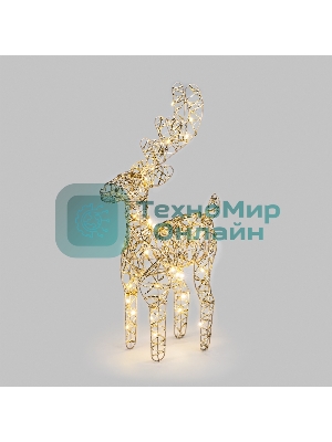 Светодиодная фигура Neon-night Олень 50см, цвет свечения теплый белый, питание 3хAA (не в комплекте)